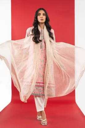 1 Pc Printed Chiffon Dupatta