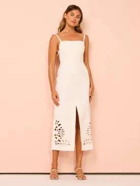 Acler Delacourt Midi Dress in Ivory