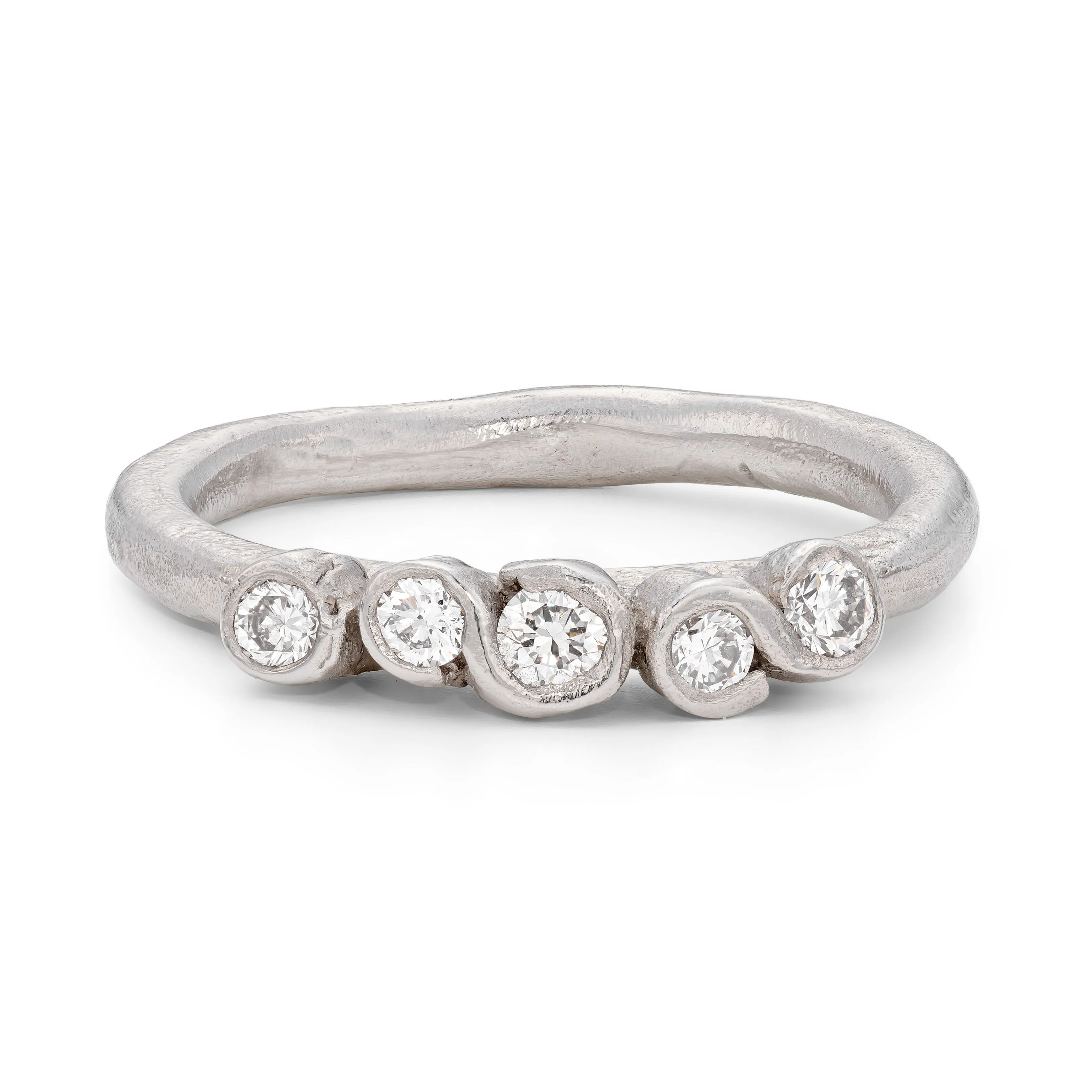 All White Porphyra Ring