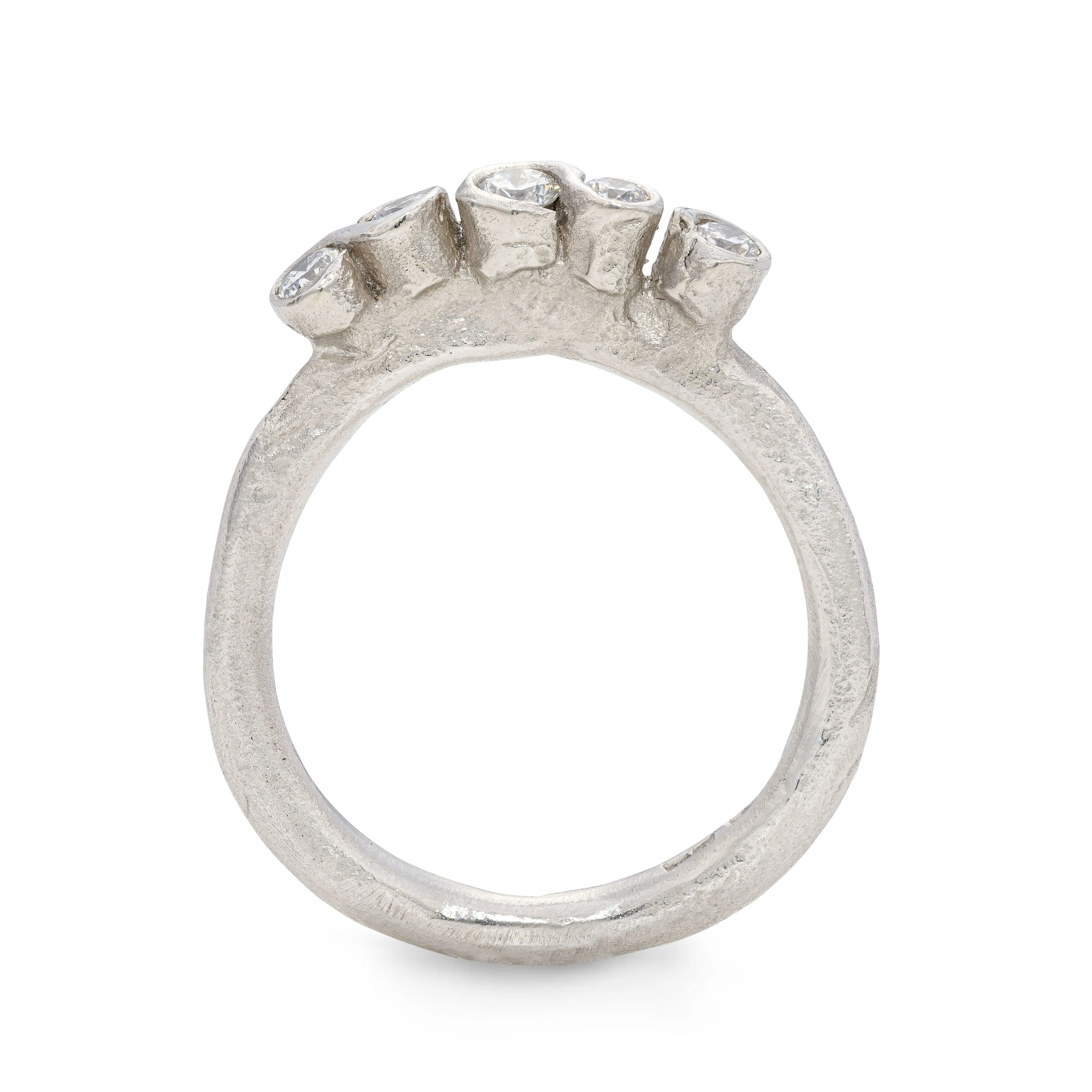 All White Porphyra Ring