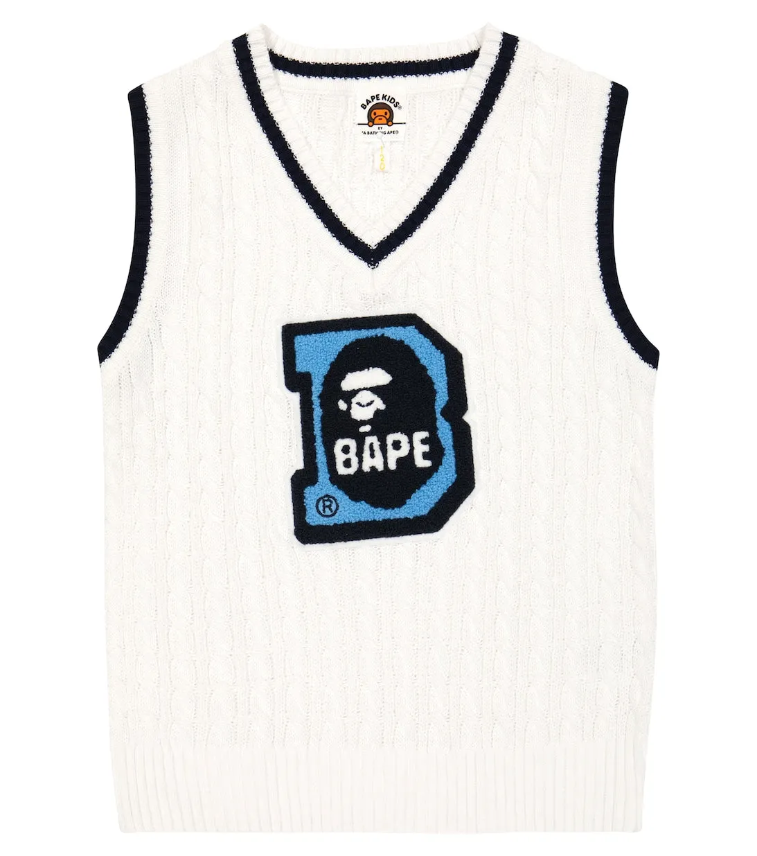 Ape Head BAPE Cotton Blend Vest, White