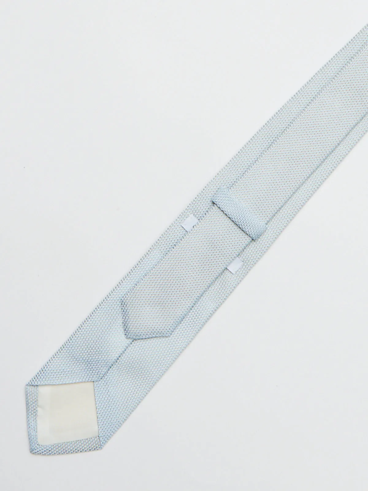 Arctic Blue & White Grenadine Tie