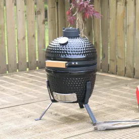 Azuma 13" Mini Kamado Ceramic Egg Charcoal Picnic Barbecue BBQ Grill