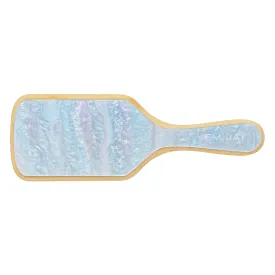 Bamboo Paddle Brush in Blue Sugar