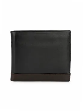 BS-3009 BLACK BROWN LEATHER WALLETS