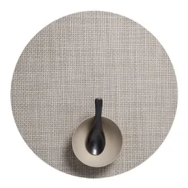 Chilewich Round Basketweave Placemat - Khaki