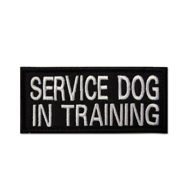 Chrome Pets Embroidered Velcro Patch Sign with Quote: Do Not Pet, Therapy Dog, Emotional Support, Service Dog In Training