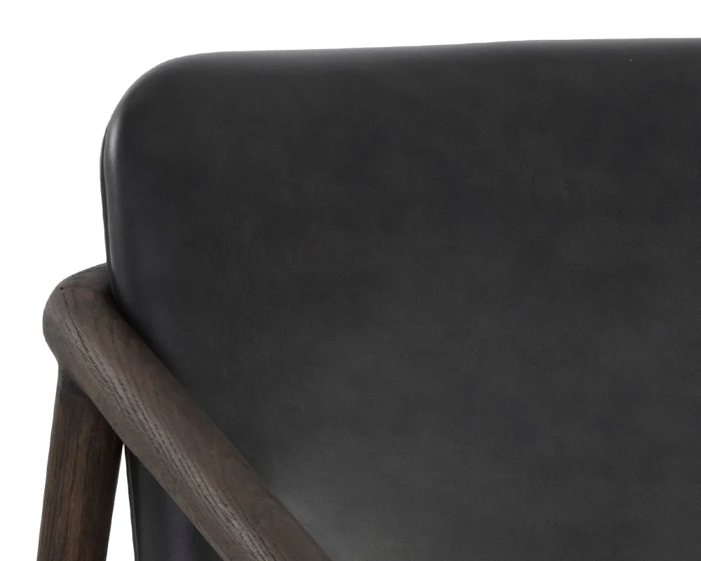 Cinelli Lounge Chair - Distressed Brown