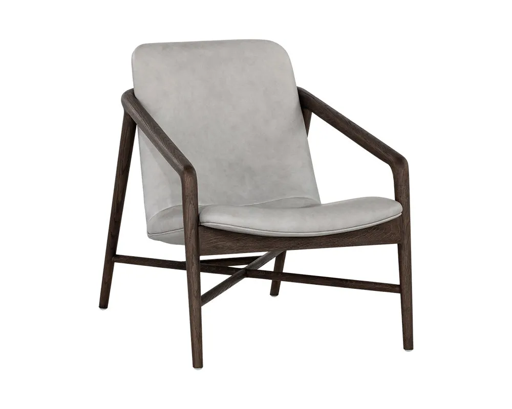 Cinelli Lounge Chair - Distressed Brown