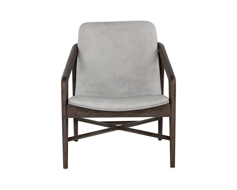 Cinelli Lounge Chair - Distressed Brown