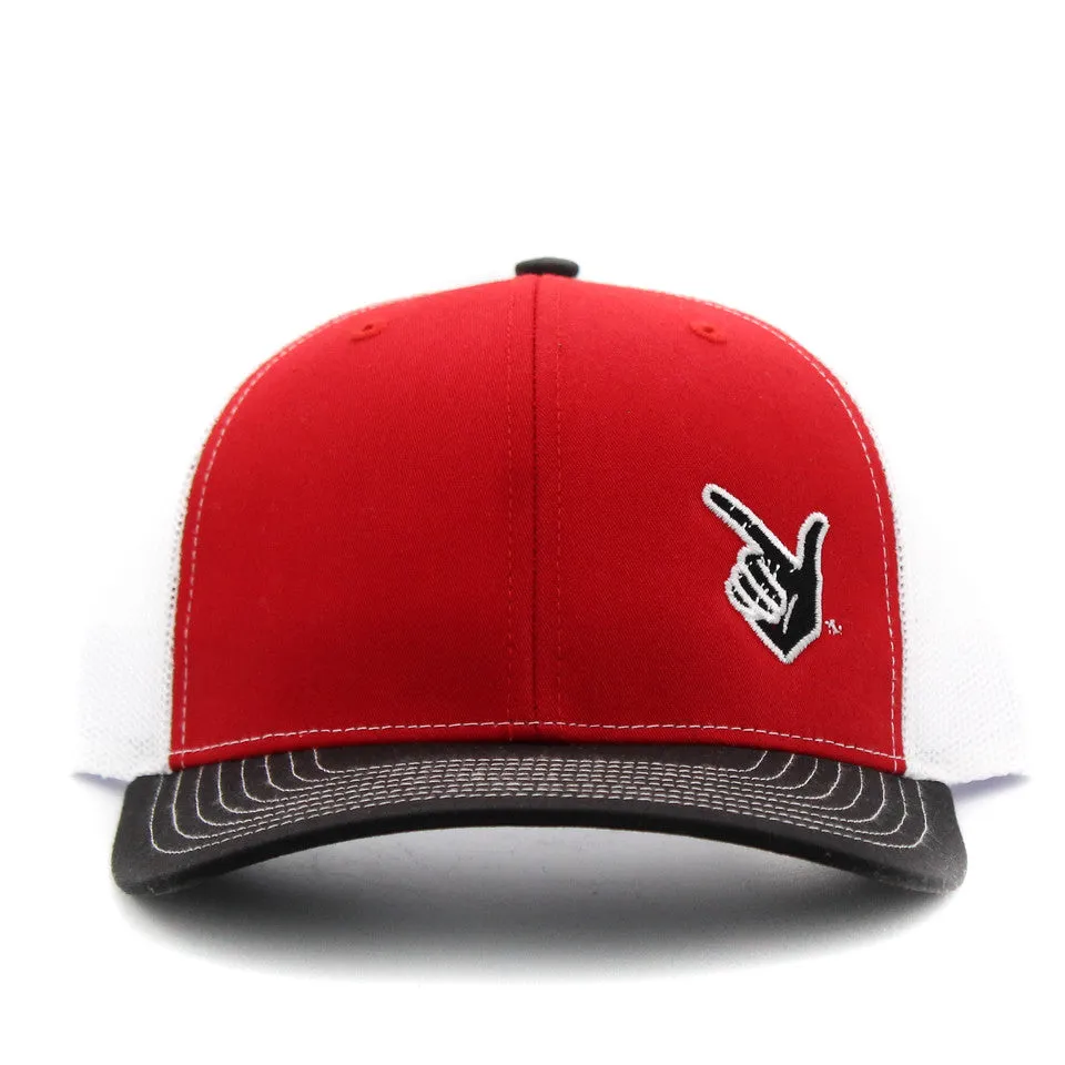 Cotton Row Red Guns Up Patch Cap
