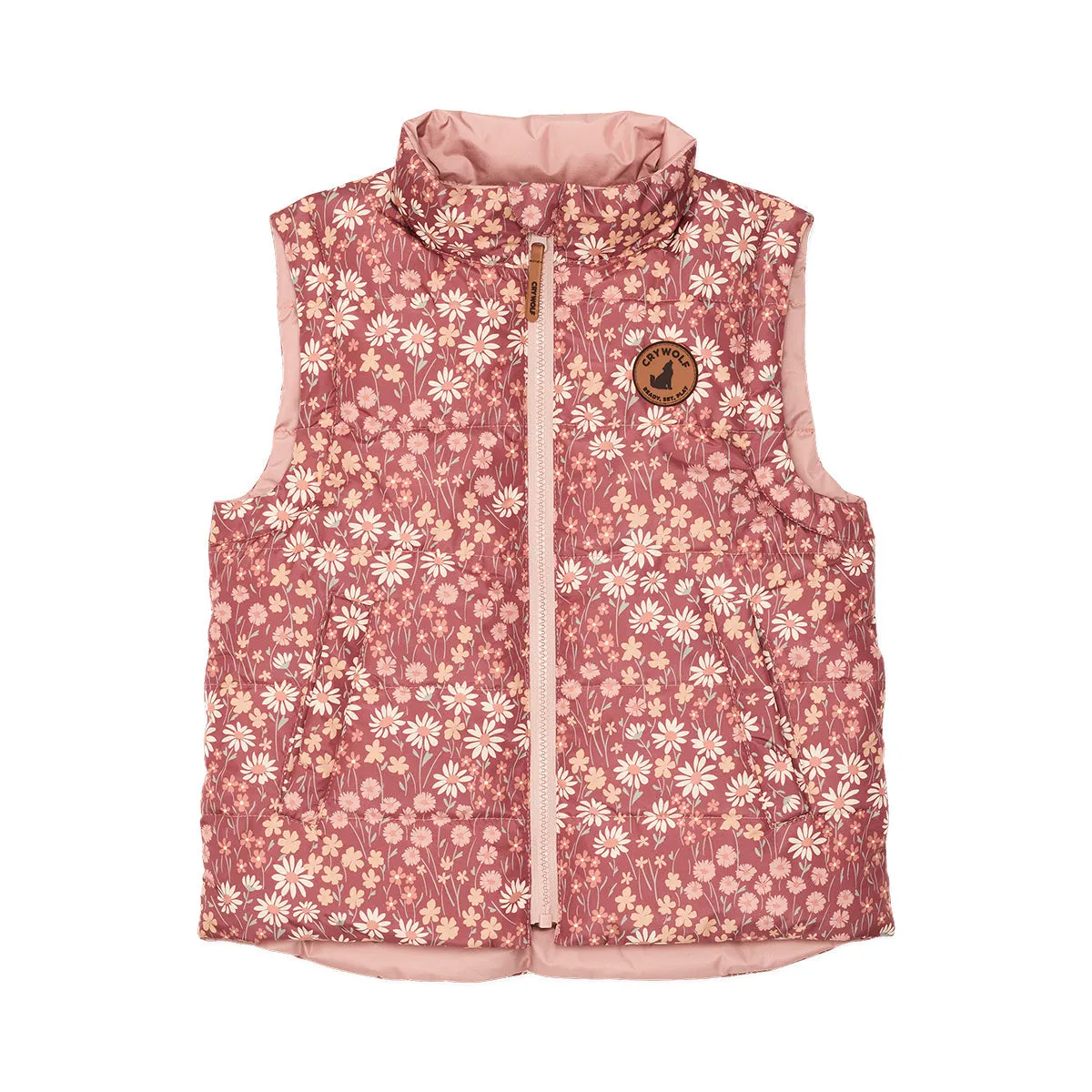 CRYWOLF REVERSIBLE VEST ROSEWOOD FLORAL