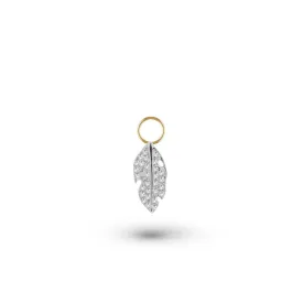 Diamond Feather Charm