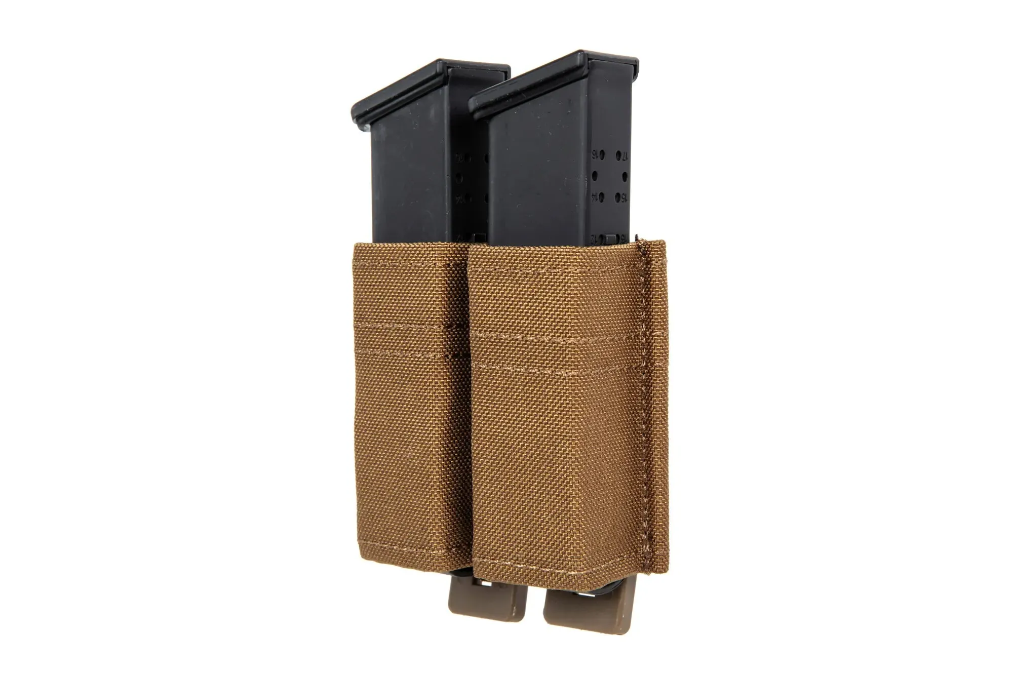 Double pistol magazine pouch Wosport Coyote Brown