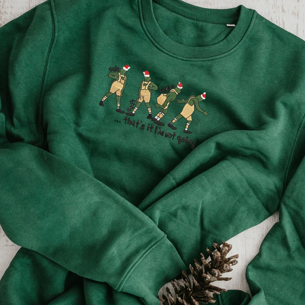 Embroidered Thats It I'm Not Going Merry Christmas Hoodie Sweatshirt T-Shirt
