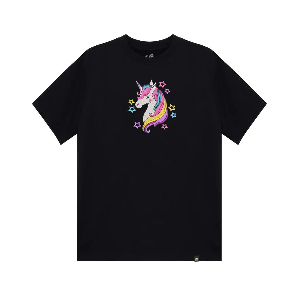 Embroidery Unicorn Rainbow with Stars
