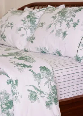 Foxford Green Stripe Fitted Sheet