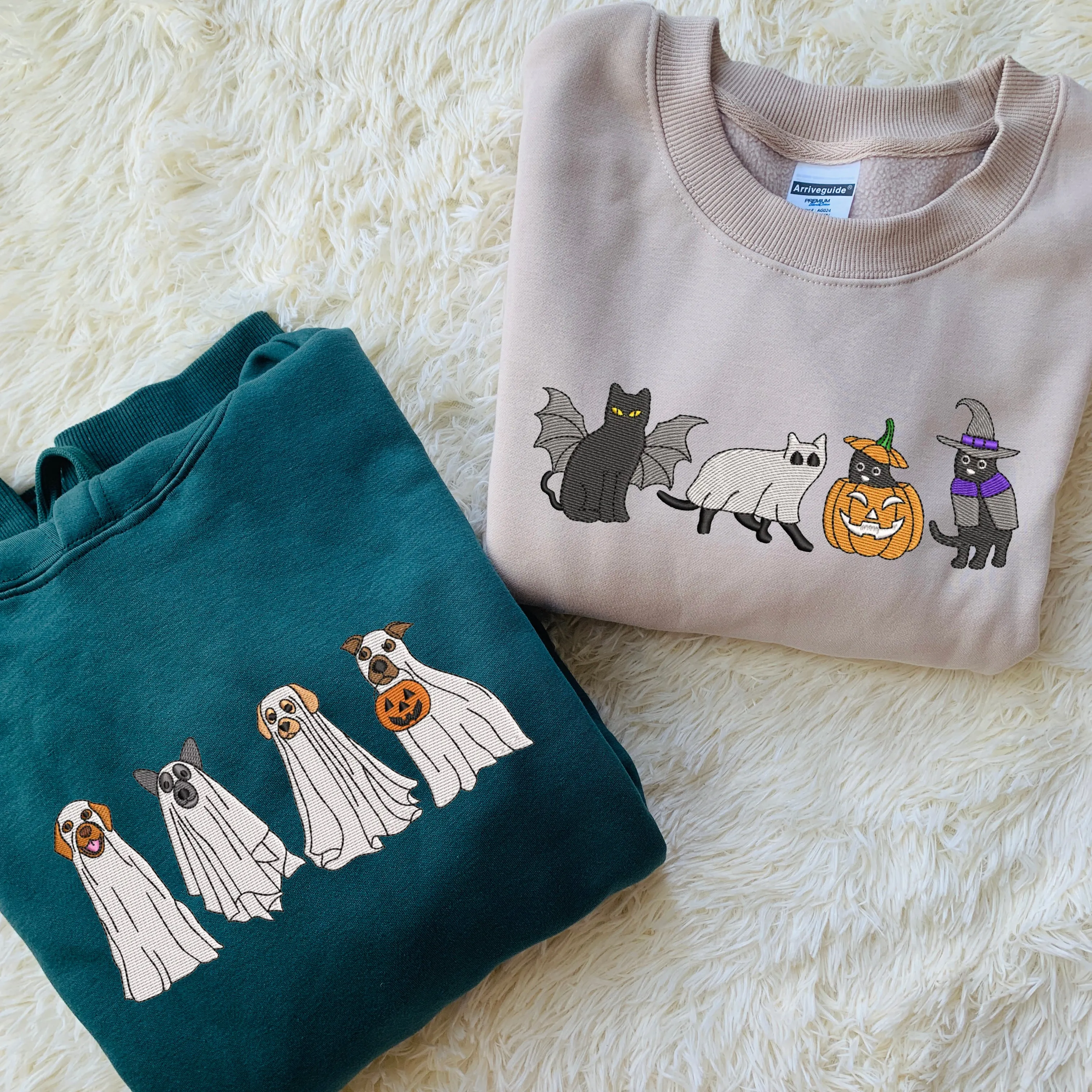 Halloween Embroidered Pet Dog Cat Hoodie Sweatshirt T-Shirt