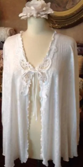 Lace Peignoir Bed Jacket