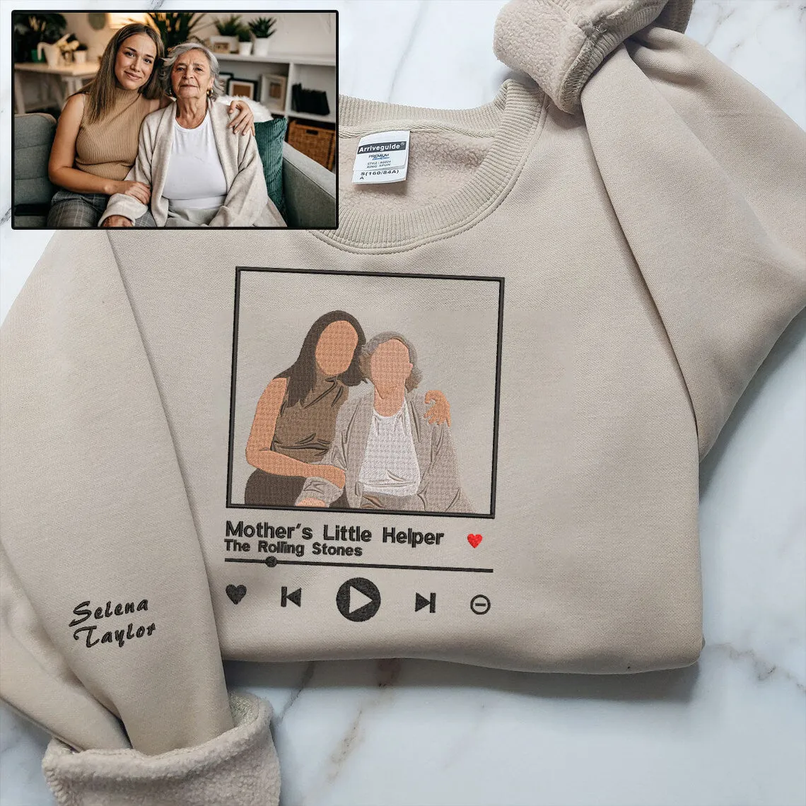 Mother's Day Personalized Embroidered Hoodie Sweatshirt T-Shirt