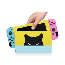 Nintendo Switch Skin Decals - Charming Moggie - Wrap Vinyl Sticker