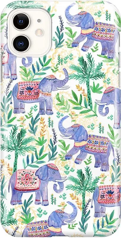 Pastel Gardens | Watercolor Elephant Floral Case