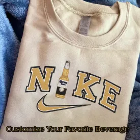 Personalized Embroidered Baverage NKE Hoodie Sweatshirt T-Shirt