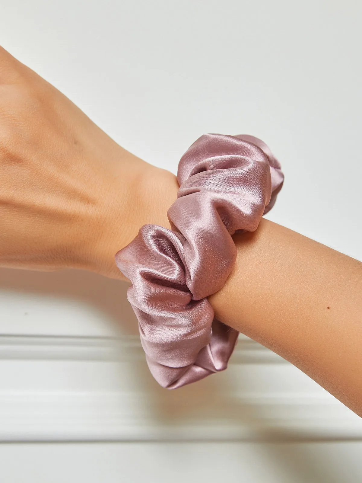 Pure Silk Midnight Scrunchies - 3.5cm