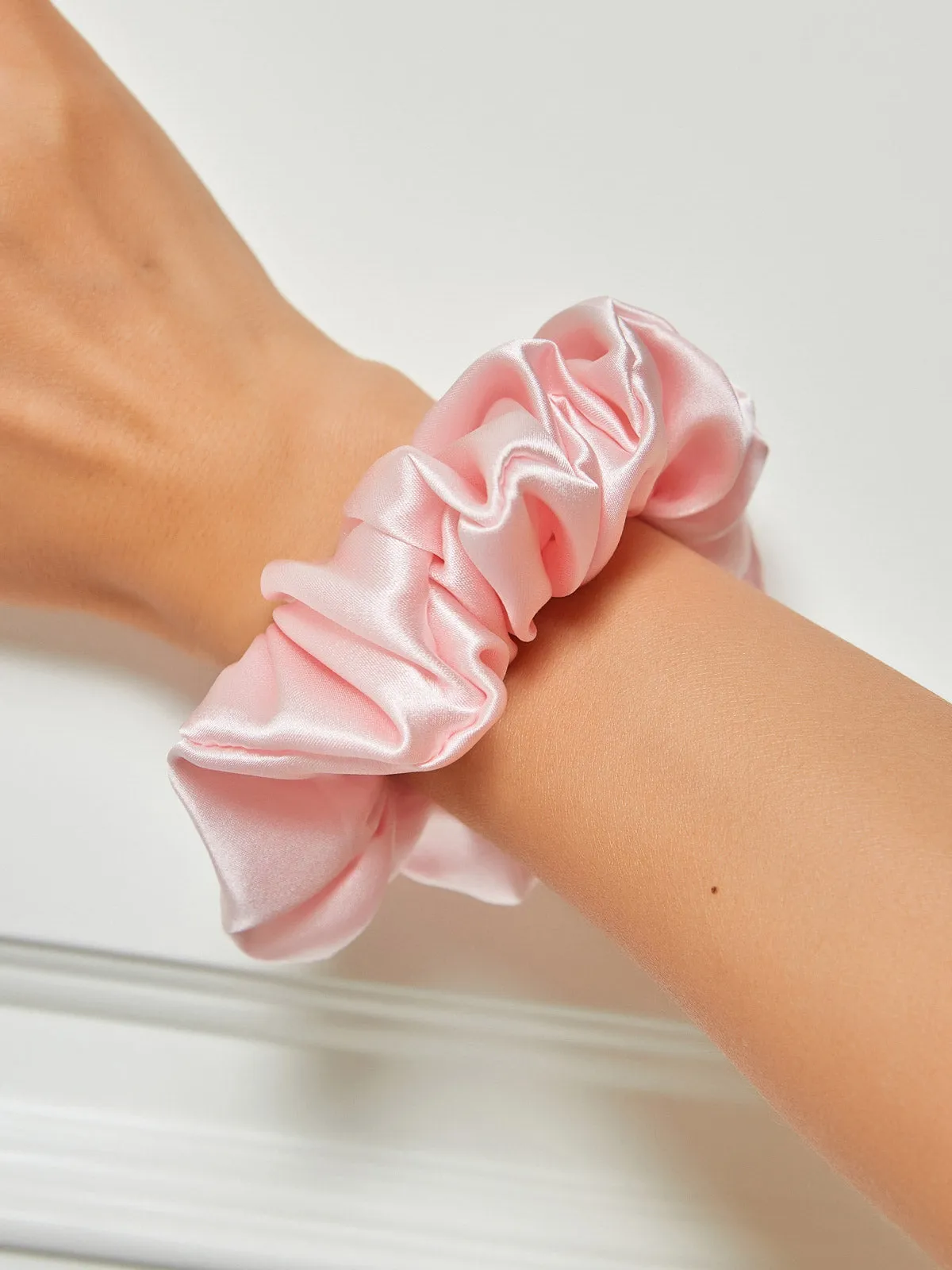 Pure Silk Midnight Scrunchies - 3.5cm