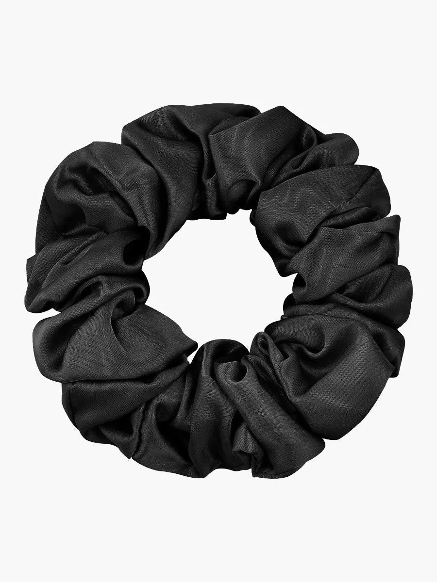 Pure Silk Midnight Scrunchies - 3.5cm