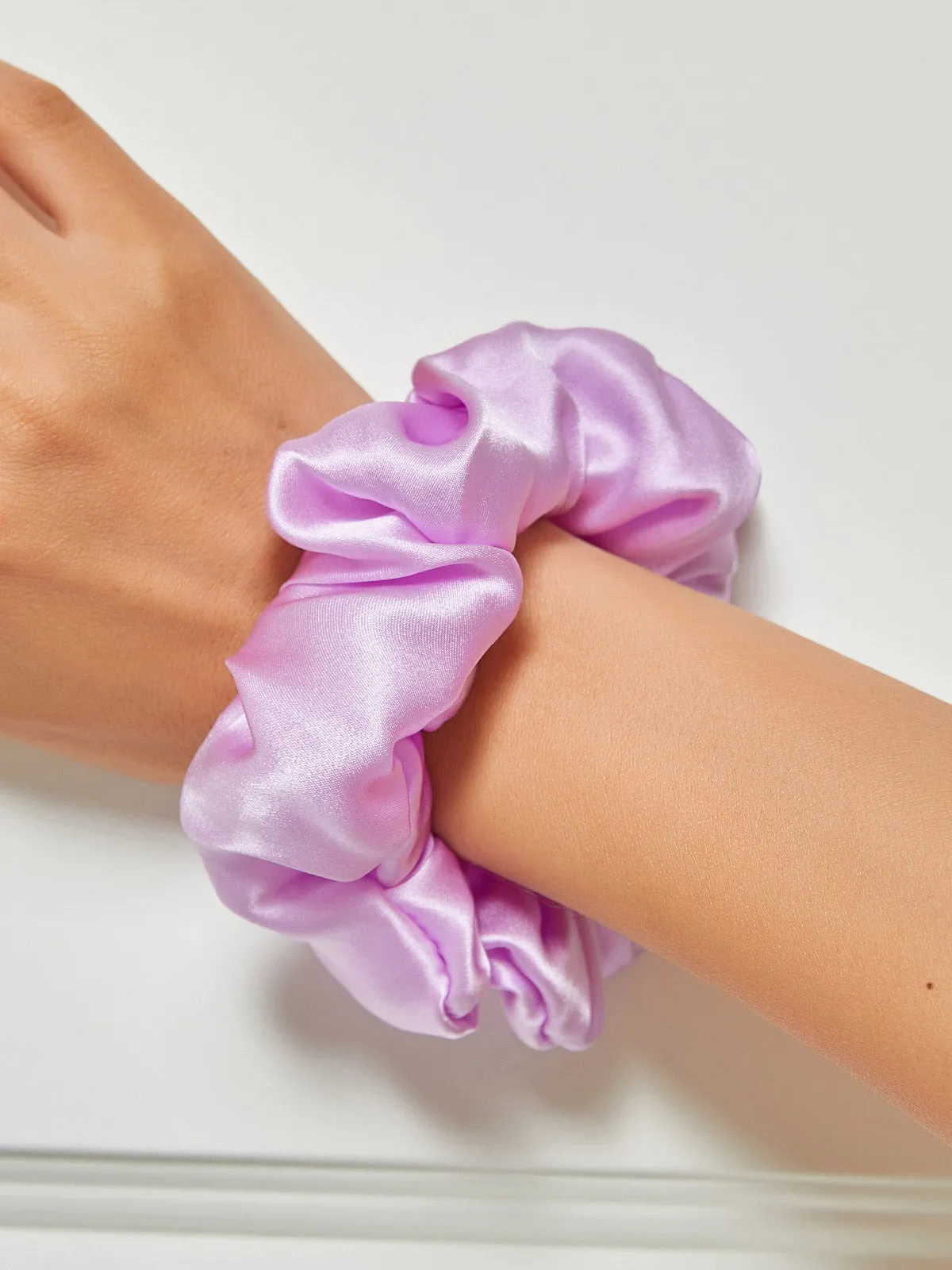 Pure Silk Midnight Scrunchies - 3.5cm