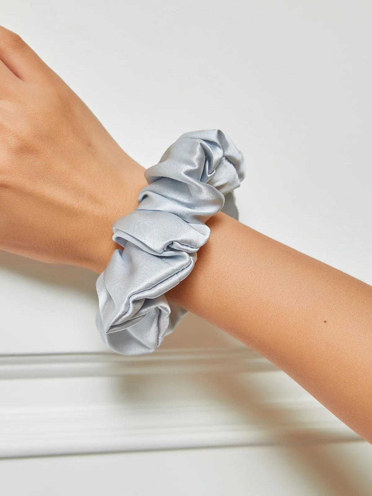 Pure Silk Midnight Scrunchies - 3.5cm