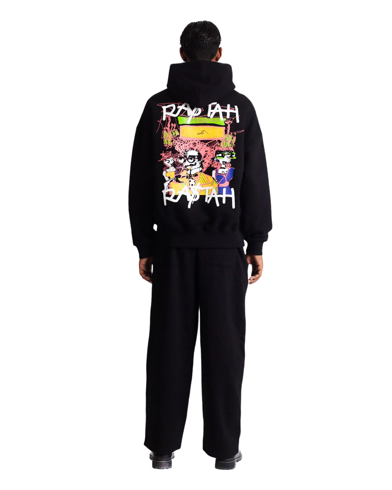 "NAZARIYA" BLACK HOODIE