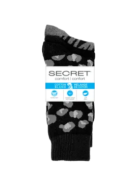 SECRET® Comfort Cotton Fashion Crew - 3 Pairs